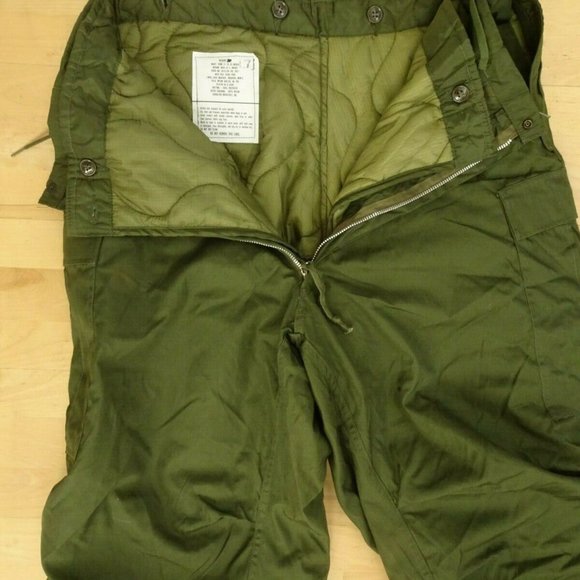 NEW OLD STOCK US M-1951 ARCTIC SHELL w/LINER TROUSERS OD-107 Med Reg - Picture 6 of 12